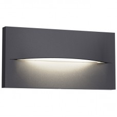 Φωτιστικό Επίτοιχο LED 4W 230V 240lm 3000K Θερμό Φως Αλουμινίου Γκρι IP65 17-03688-10